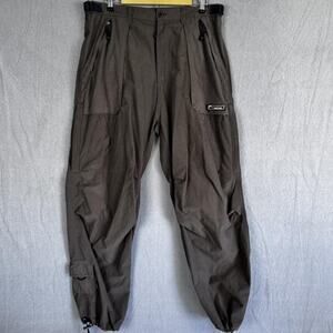 Wear First Pants Mens 36x32 Olive Vented Hiking Adjustable Waist Drawcord FLAWED